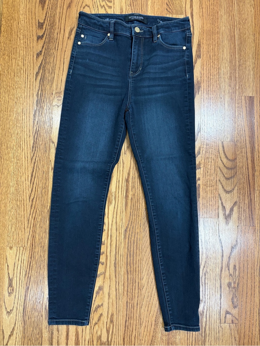 Liverpool High-Rise Ankle Cumberland Skinny Jeans  (6/28)